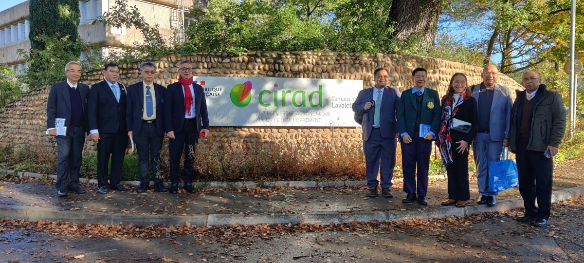 Visite de la Présidence de l’Université de Kasetsart au CIRAD, Montpellier, Novembre 2022